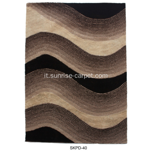 Seta shaggy 4D con tappeto di progettazione blading